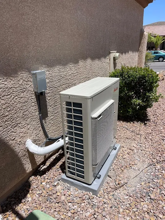 Residential air conditioning condenser unit in Inglewood
